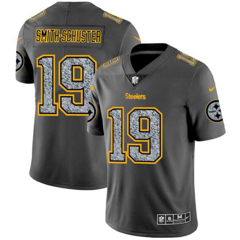 Men Pittsburgh Steelers #19 Smth-schuster Nike Teams Gray Fashion Static Limited NFL Jerseys